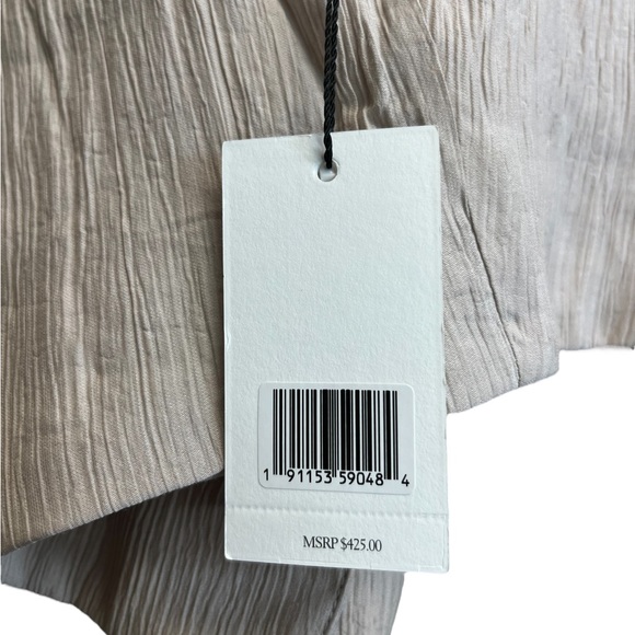 Jason Wu Beige/Gray Button Down Vest Akoya Shell Buttons - Picture 9 of 10